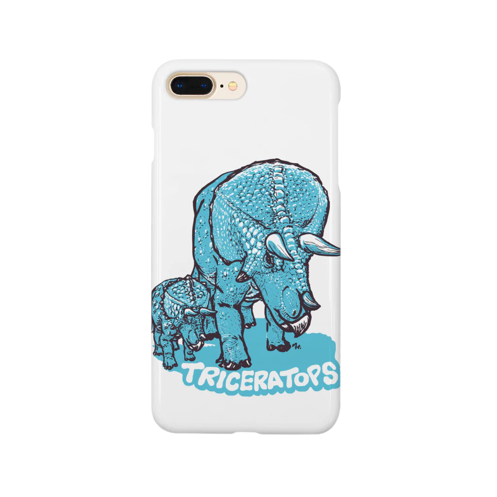 segasworksのTRICERATOPS（成体と幼体） Smartphone Case