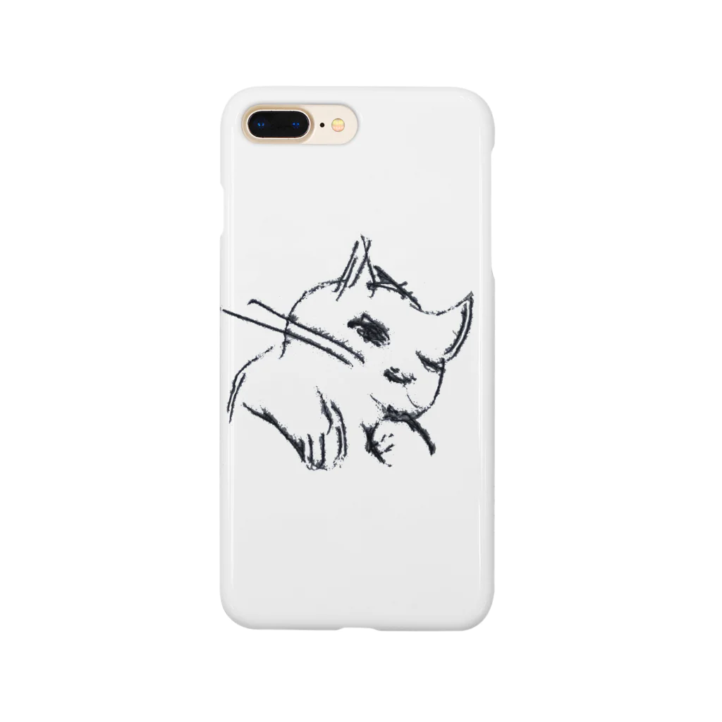 黒梨朔の寝起き猫 Smartphone Case