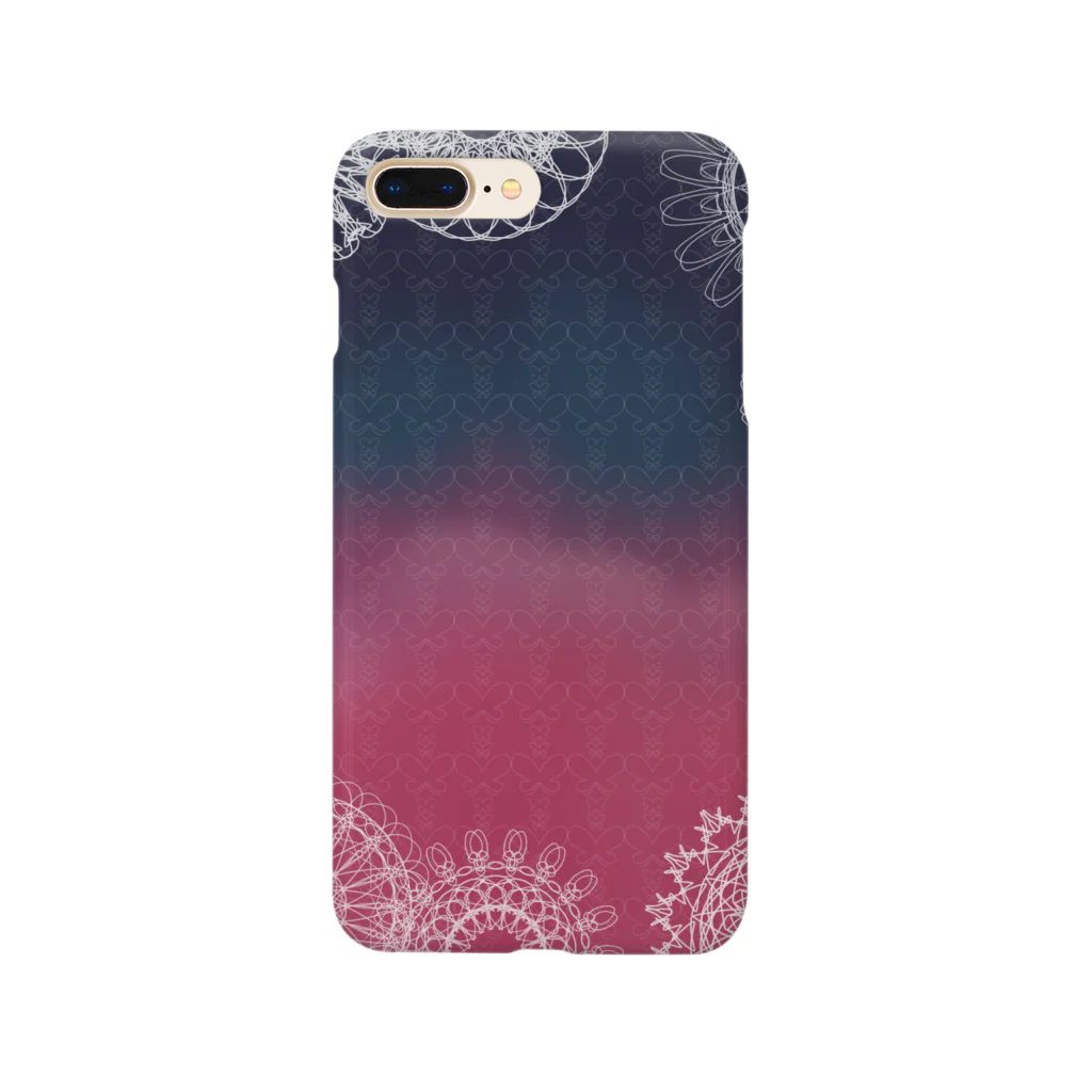 moro_meroの蝶と花 Smartphone Case