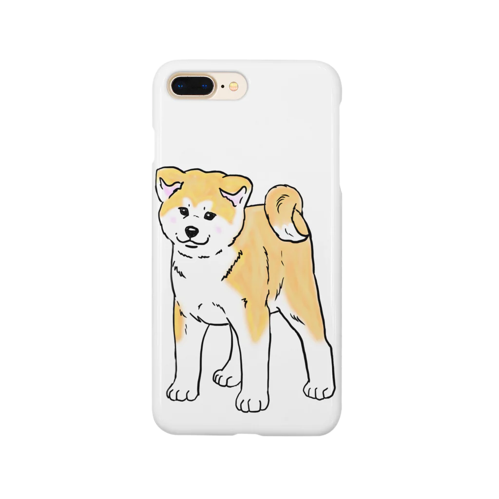 春風工房の秋田犬の展覧会立ち込み練習 Smartphone Case