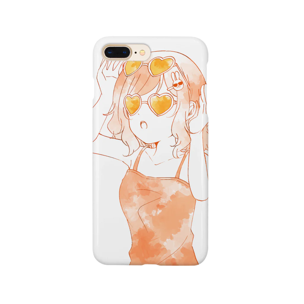 amsantのオレンジの女の子 Smartphone Case