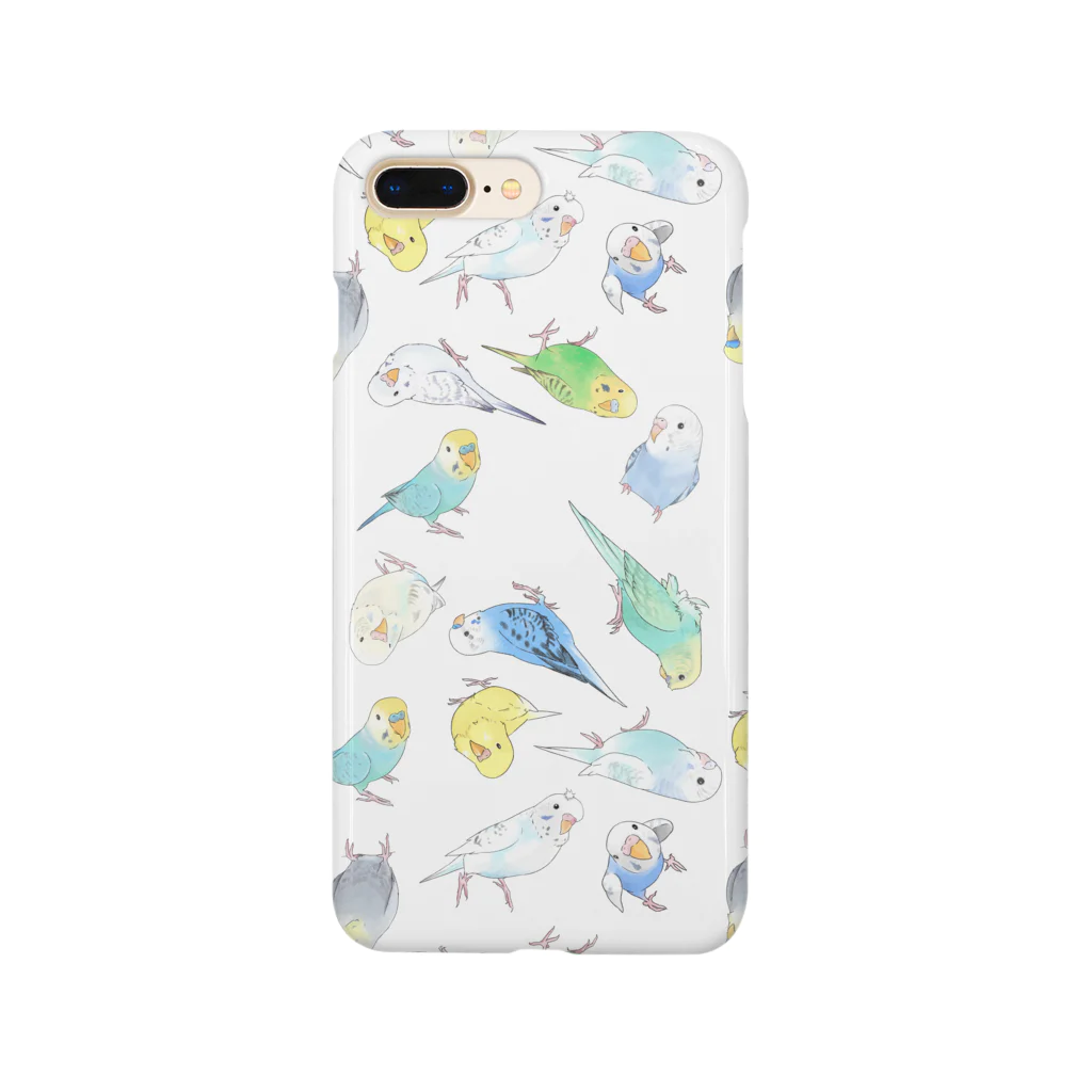 まめるりはことりのめっちゃセキセイインコちゃん【まめるりはことり】 Smartphone Case