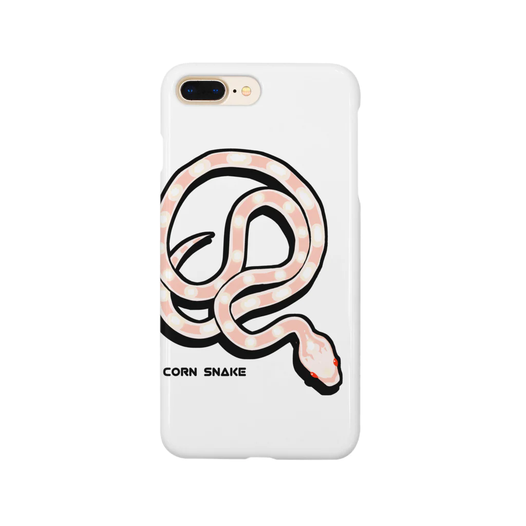 Sumireptiles🐍__爬虫類・生き物グッズのコーンスネーク   スノー Smartphone Case