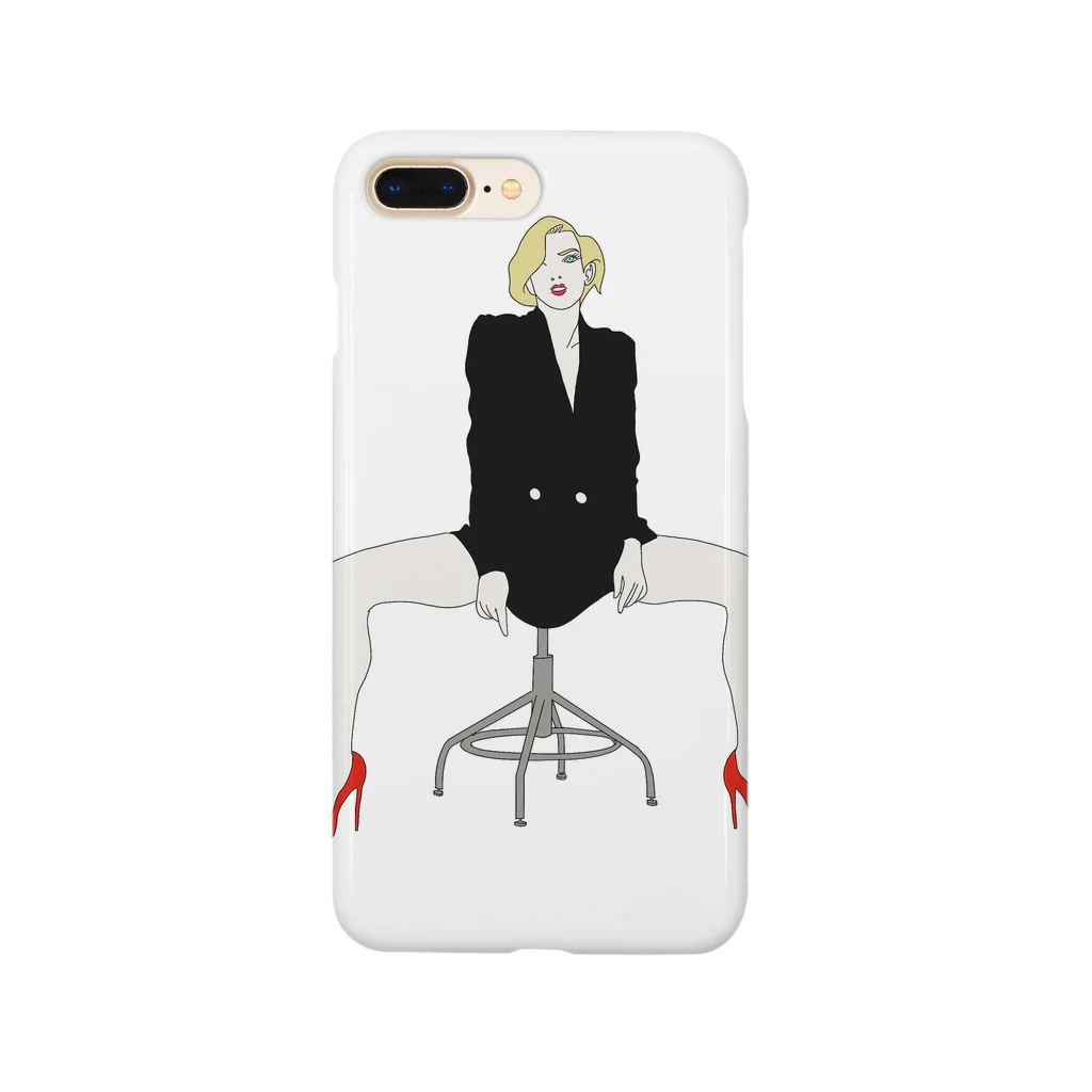 Star_child designの座る女 Smartphone Case