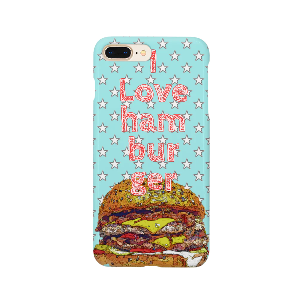 マリホノDesignのhamburger スマホケース