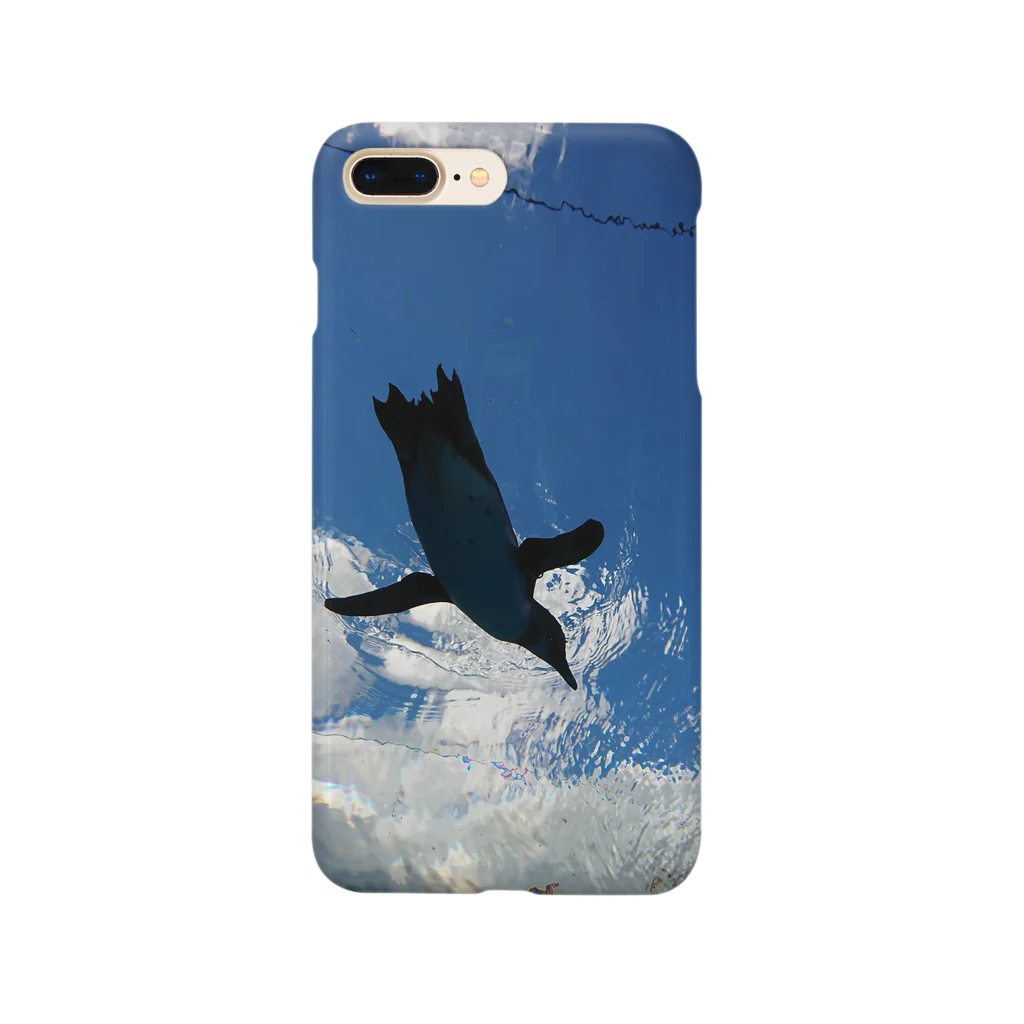 ミケの青空を泳ぐペンギン Smartphone Case