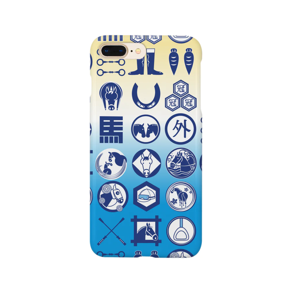 oguogu牧場SUZURI店の馬紋　（ソーダフロート） Smartphone Case