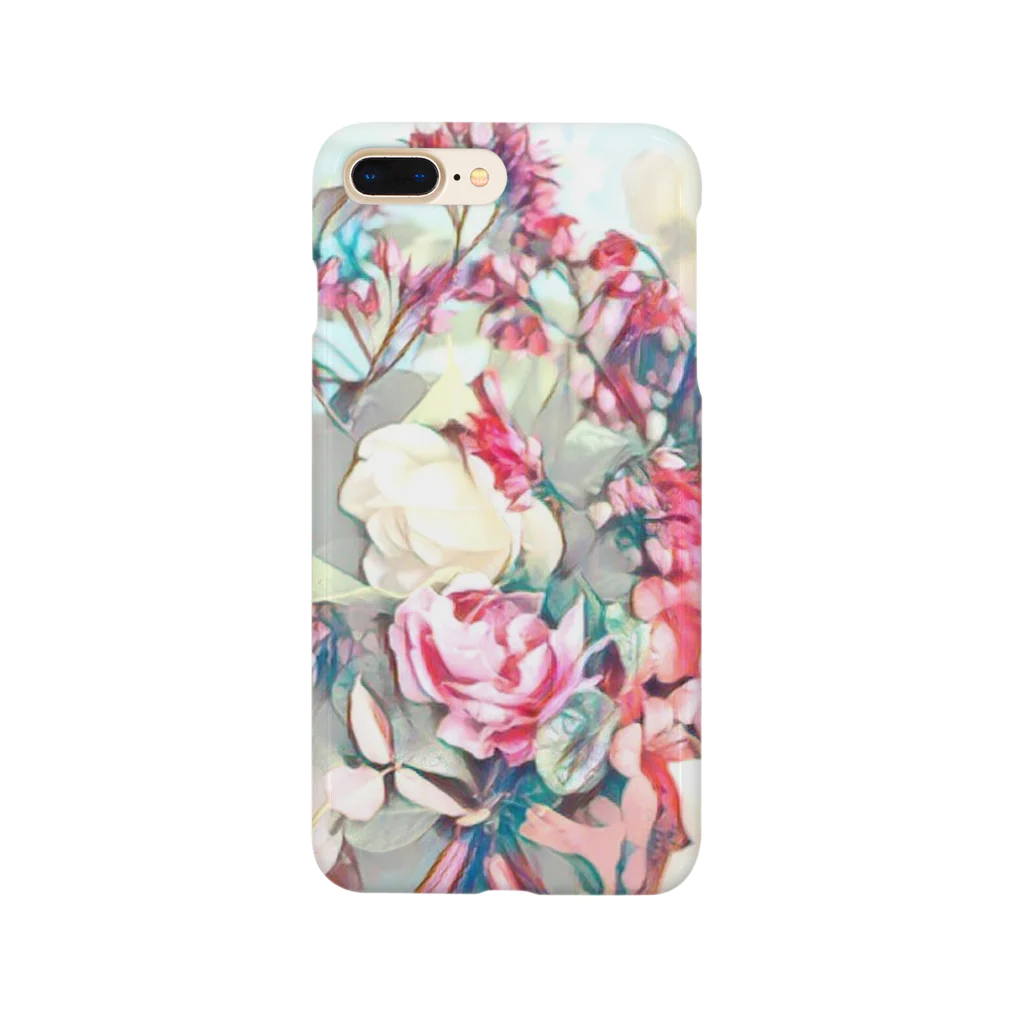 Brightのflower bouquet Smartphone Case