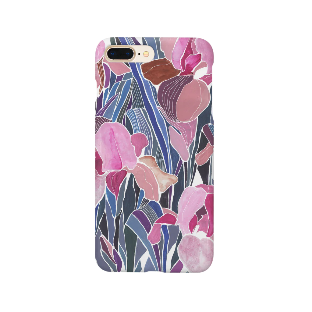 NAKAZAWA Kaedeのカキツバタ_pink スマホケース