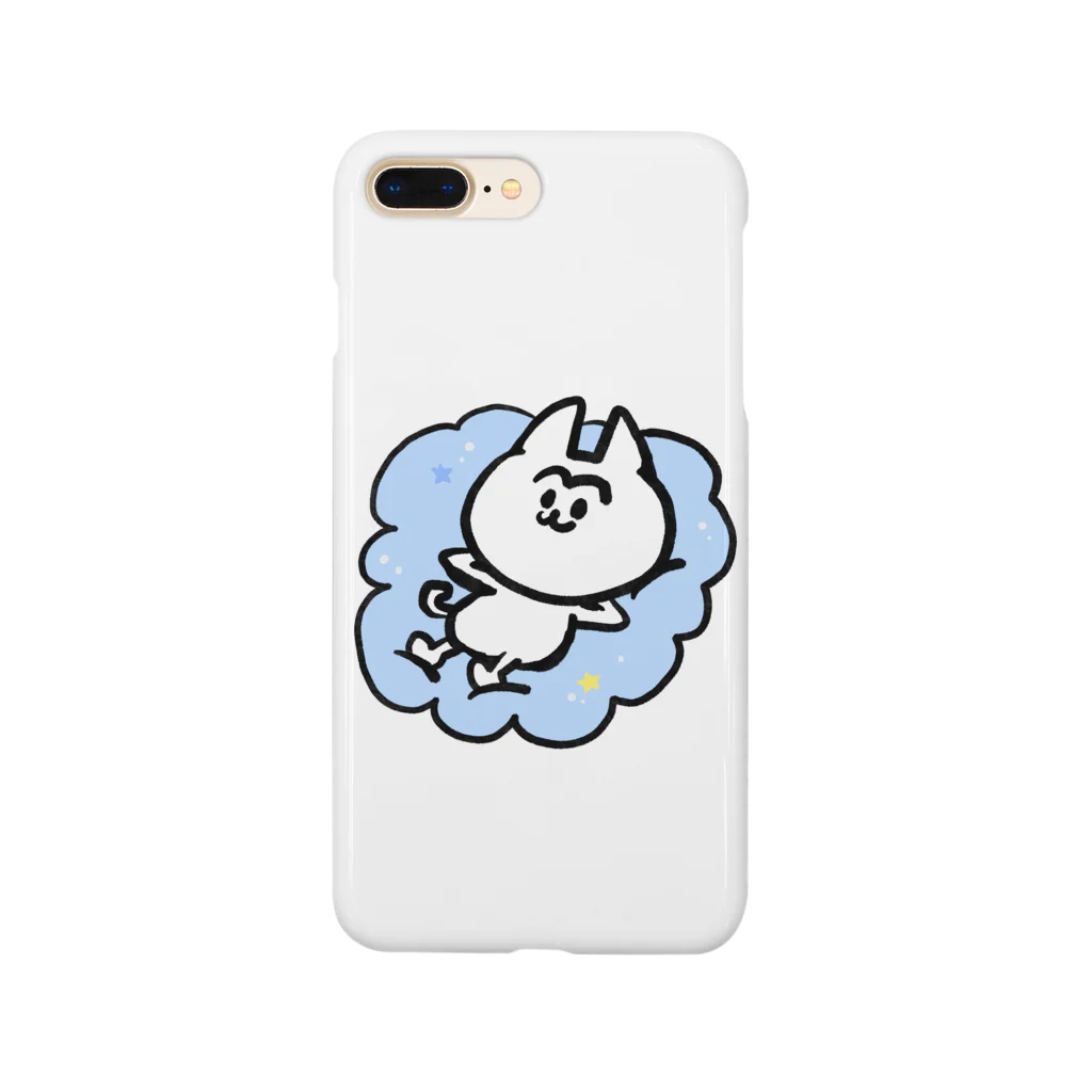 まゆげねこさんの雲の上のまゆげねこ Smartphone Case