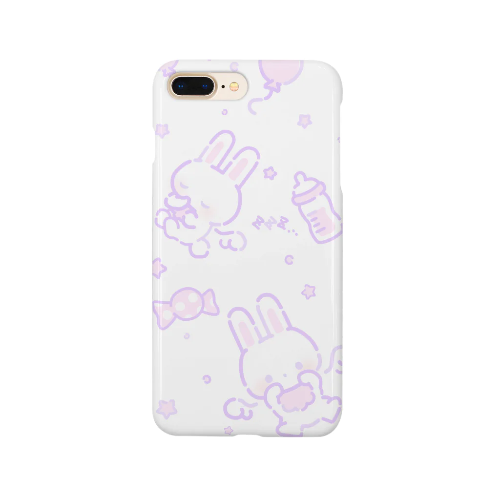 しゅがーそるとのうさちゃんてんし(パープル) Smartphone Case