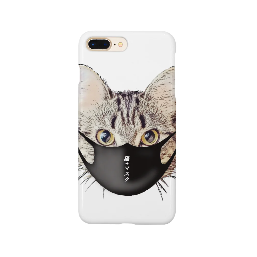 mimi_factoryの働く猫＠マスク Smartphone Case