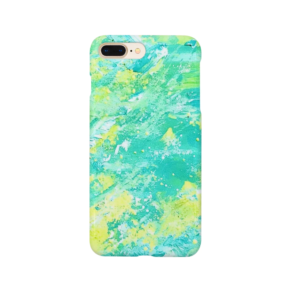 Comariのmint yellow スマホケース