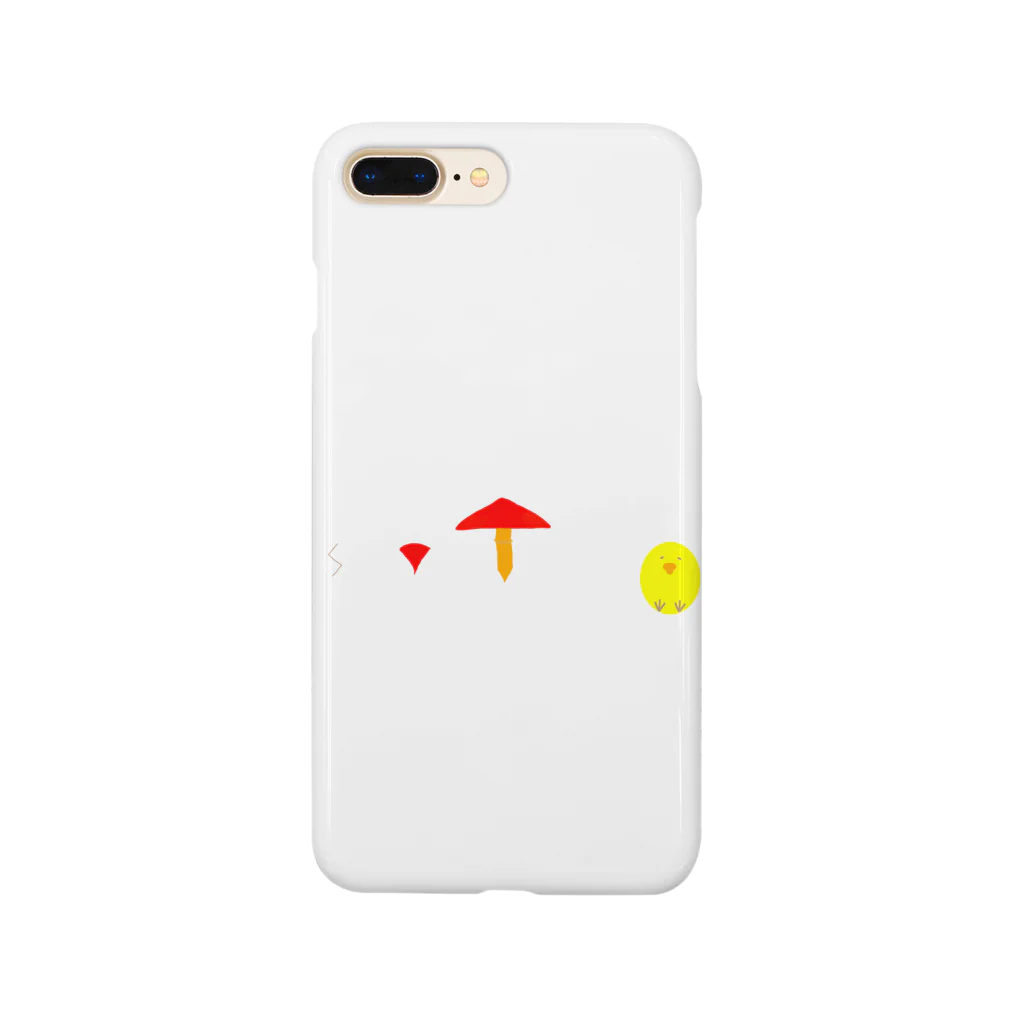 お白湯の脳内のタマゴタケとひよこ Smartphone Case