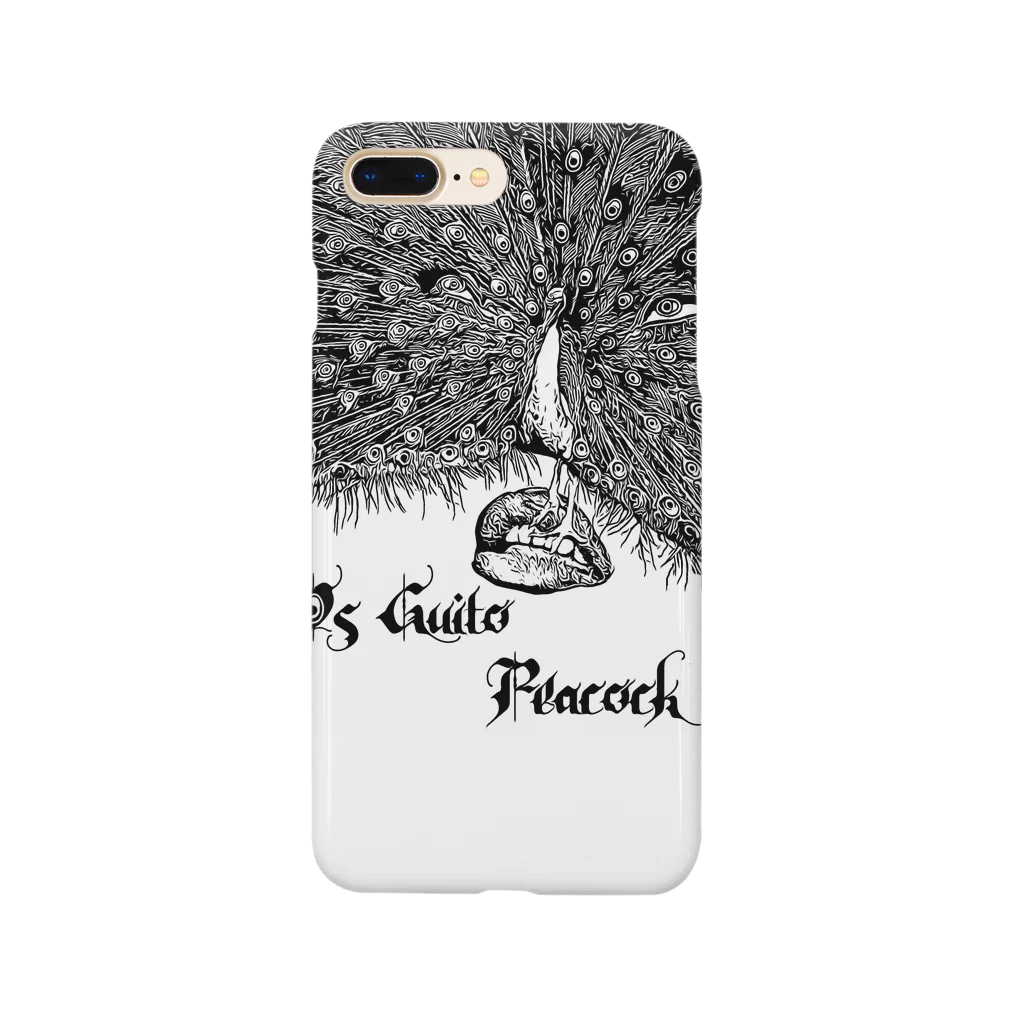 onthestomachのOs Guito Peacock Smartphone Case