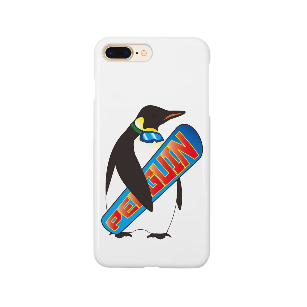 猫店長のお店～ペンギンの野望～のスノボーペンギン Smartphone Case