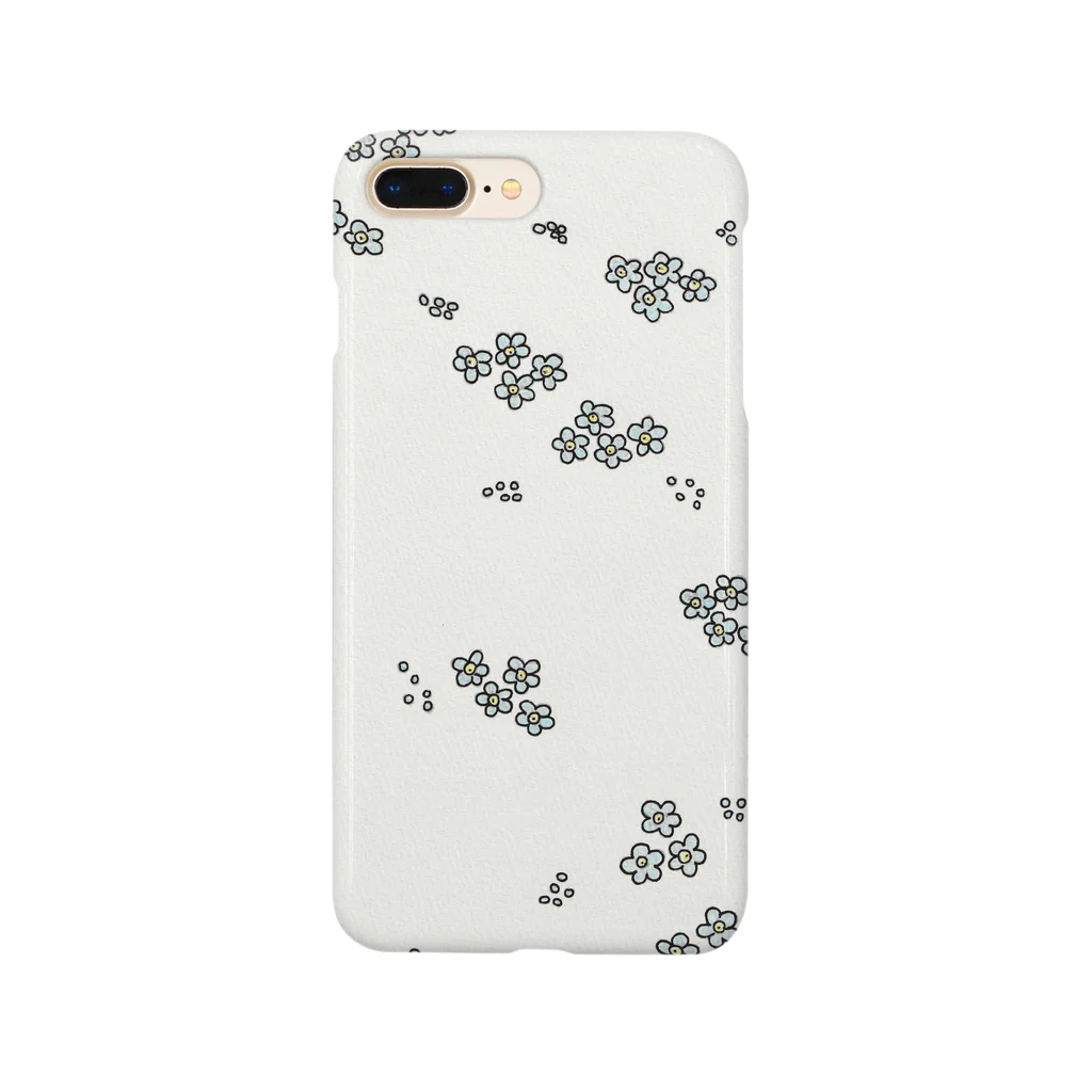 hanakirinnの忘れな草のスマホケース Smartphone Case