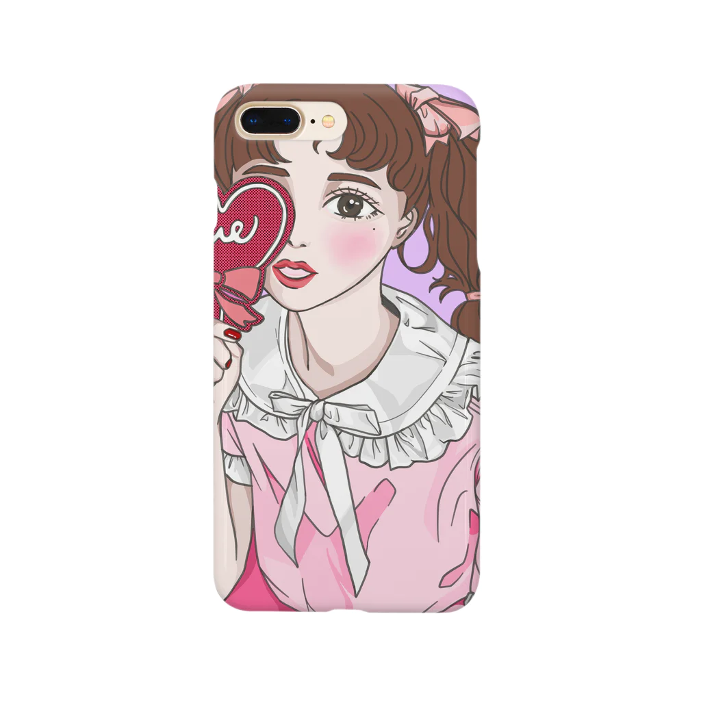 Pinkpopのピンクだらけの女の子 Smartphone Case