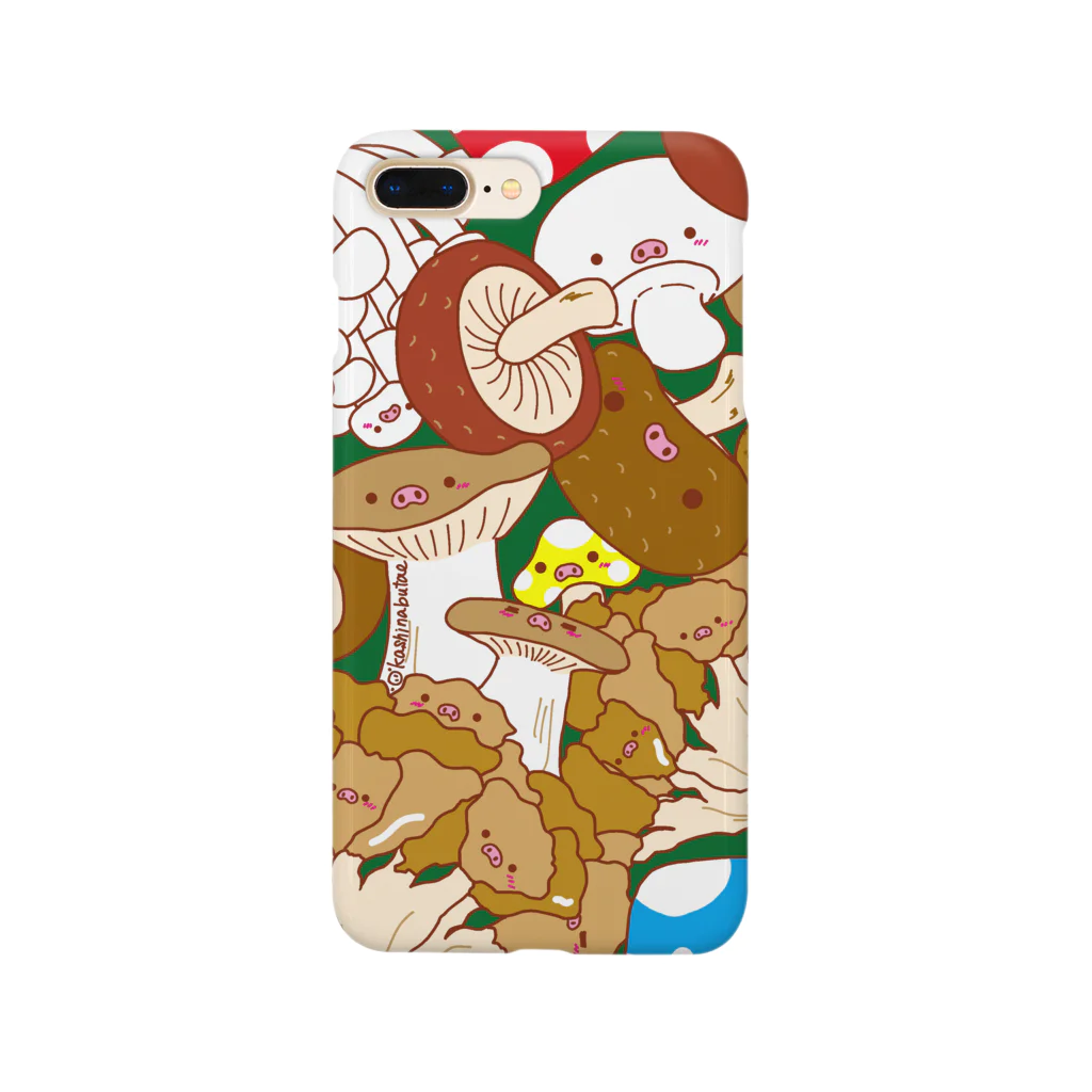 Draw freelyのきのこの森 Smartphone Case