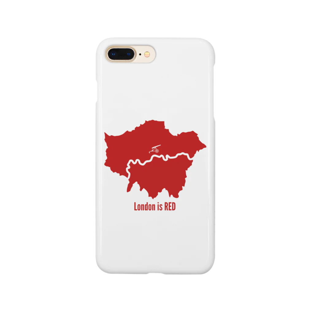 Design UKのLondon is RED小物 Smartphone Case