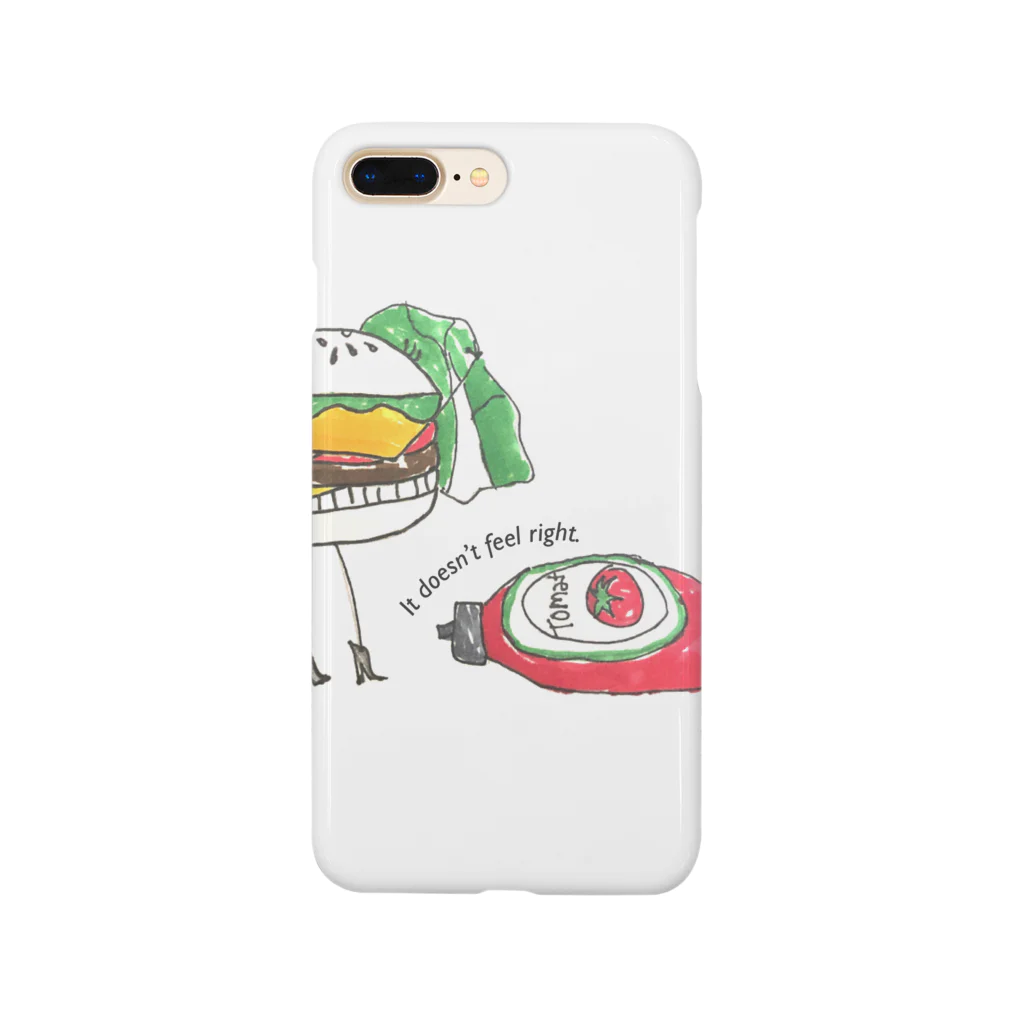 🍔Hungry Burger🍟のIt doesn’t feel right  Smartphone Case