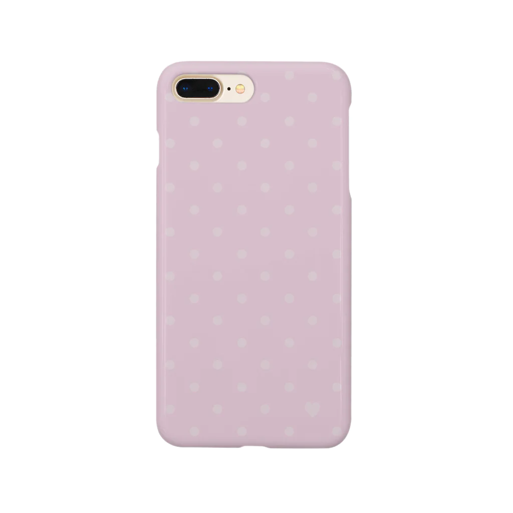 yuki＊yutoriのドット＊くすみピンク Smartphone Case