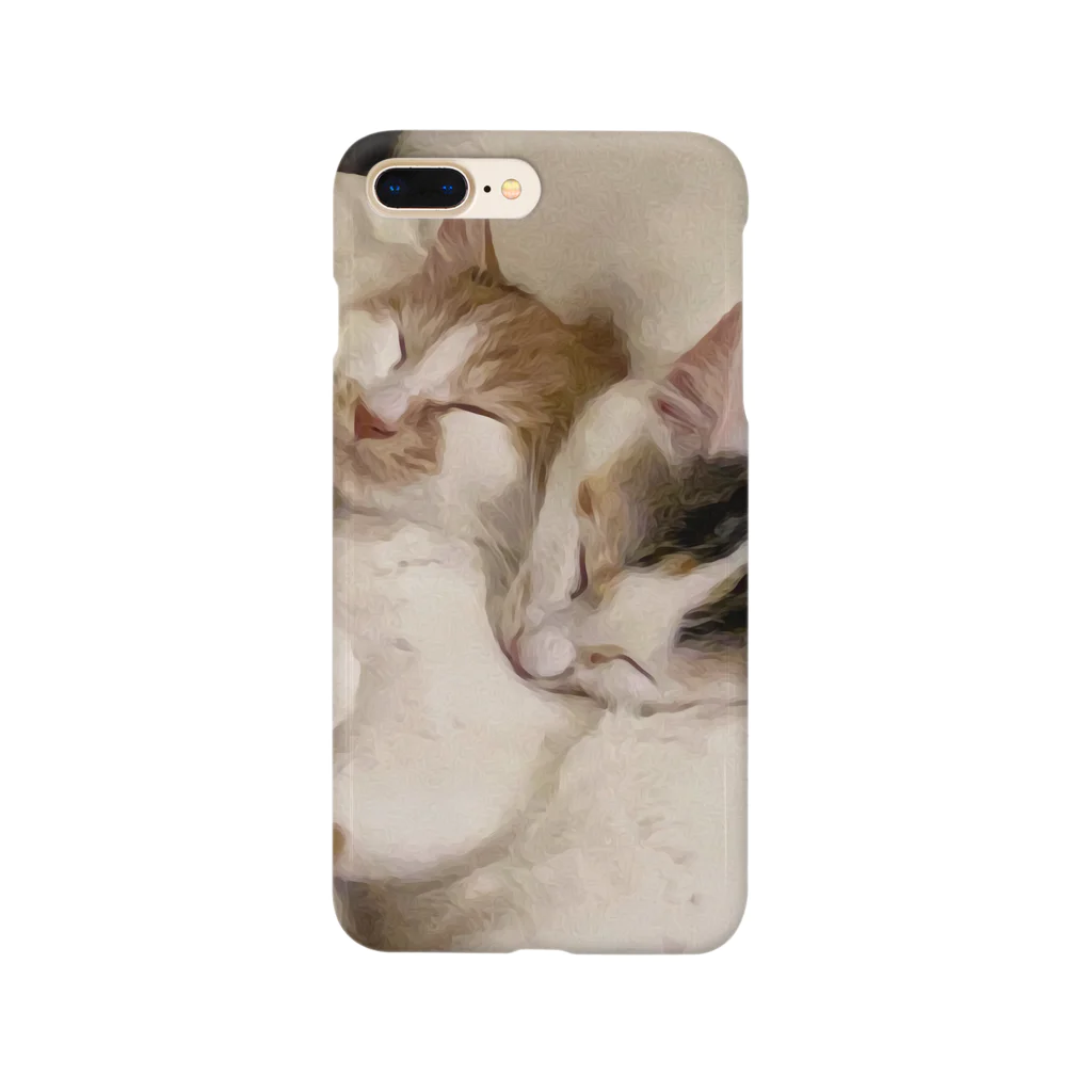 ニャーニャーとヤーヨの猫たちとねむる Smartphone Case