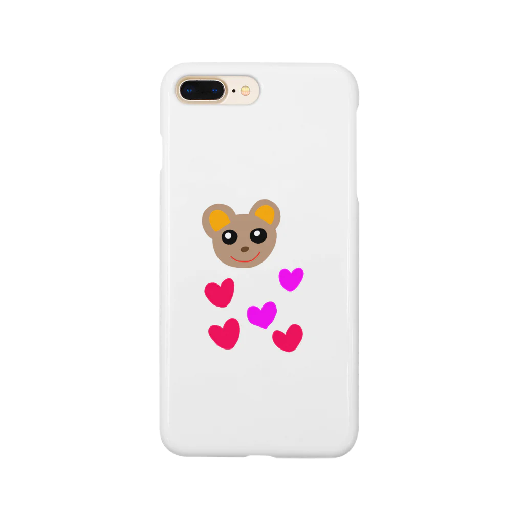 SMILE☆TIMEのくまちゃんとハート Smartphone Case