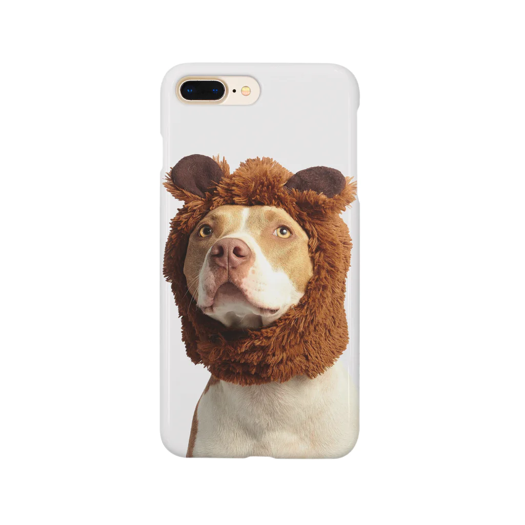 Simple Caseの着ぐるみきた犬のスマホケース Smartphone Case