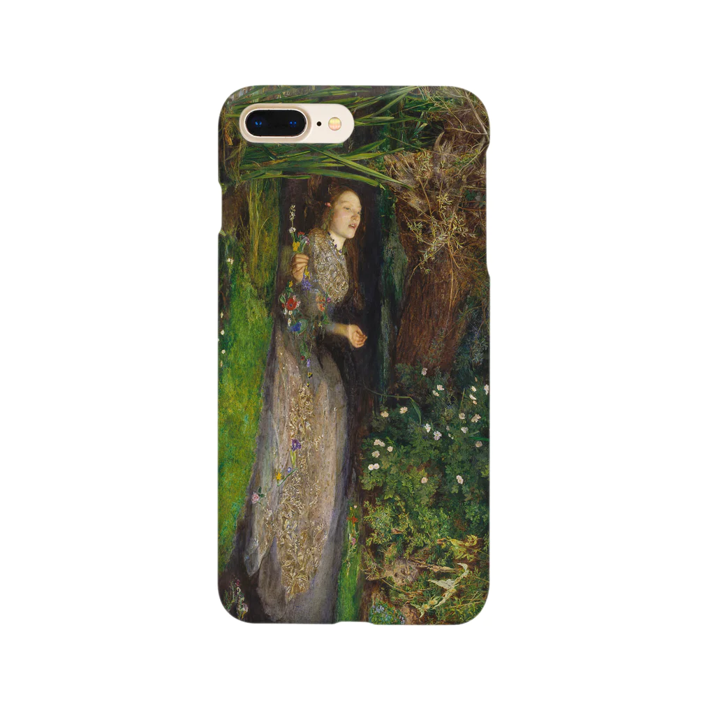 Dartroomのジョン・ミレー オフィーリア　John Everett Millais  Ophelia  Smartphone Case