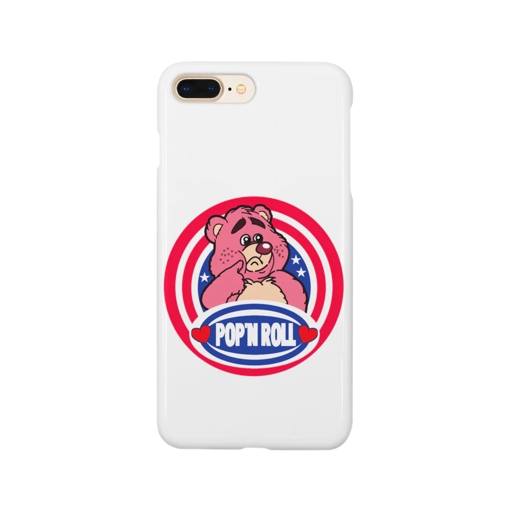 POP'N ROLLのpop'n bear03pink Smartphone Case