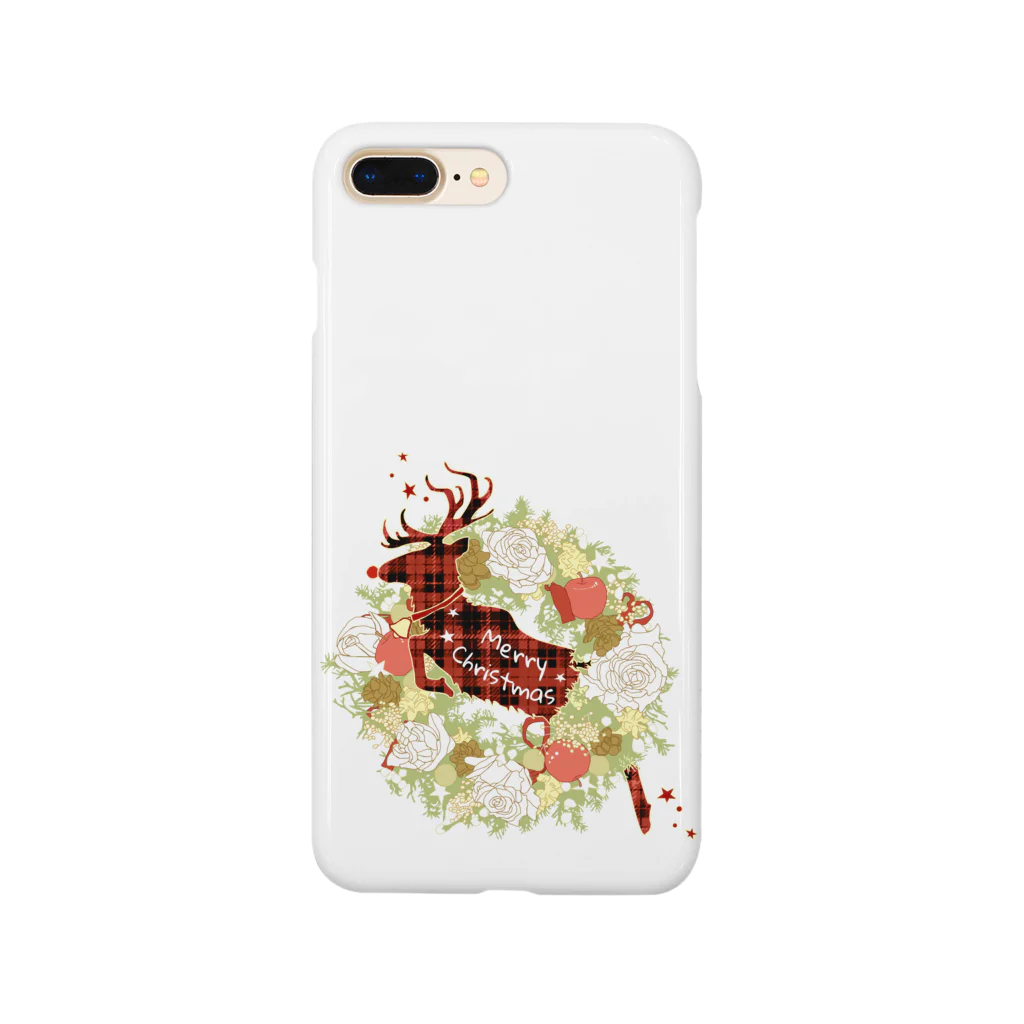 Drecome_DesignのWhite Christmas スマホケース