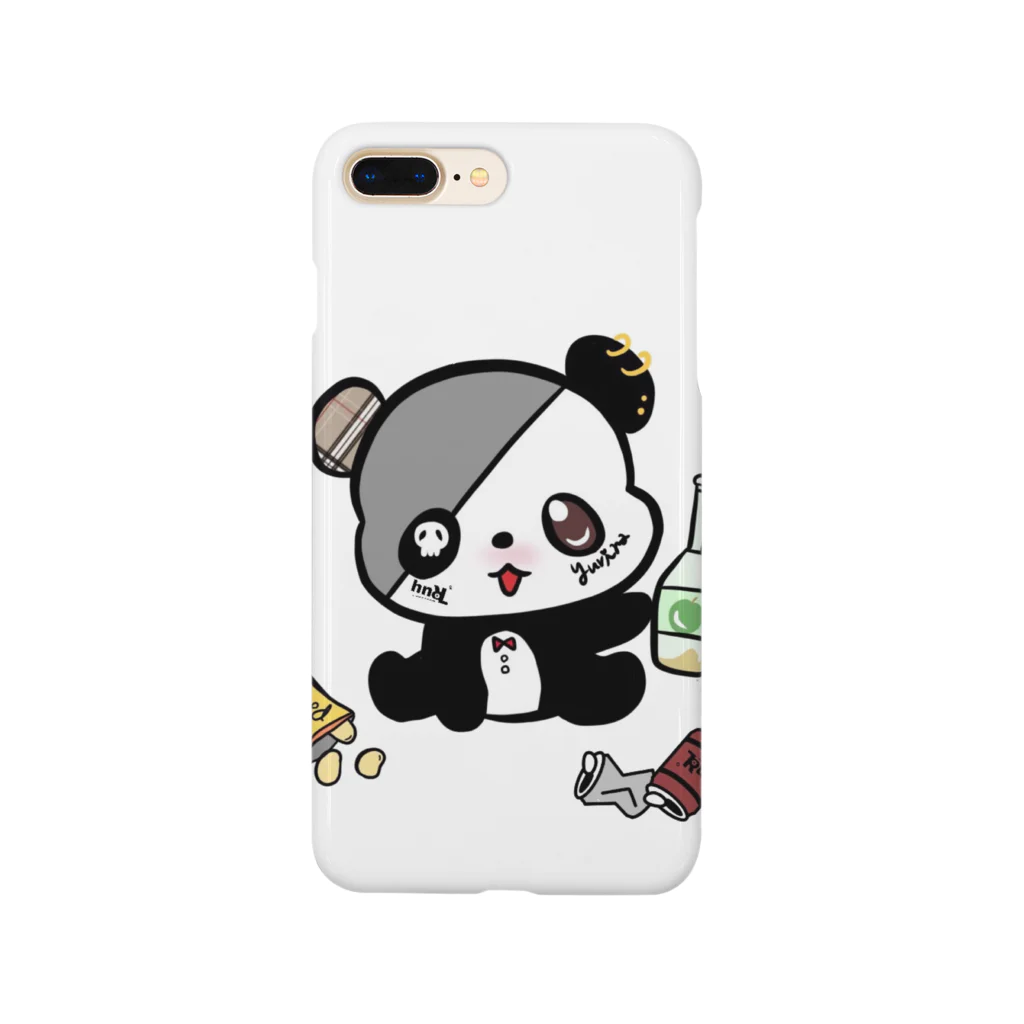 ゆりたん麺の酒パンダiPhoneケース Smartphone Case