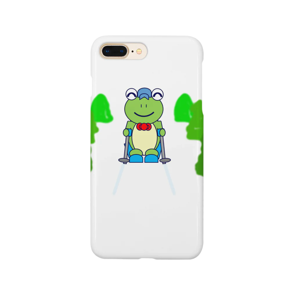 🐸かえるさんと仲間たち🐸のスキーとかえるさん Smartphone Case