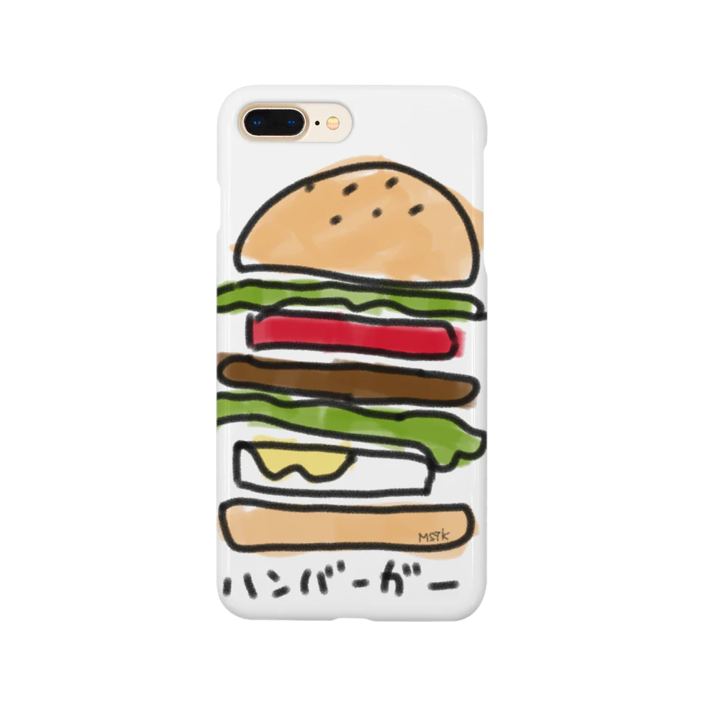 MSTKショップのMSTKハンバーガーグッズ スマホケース