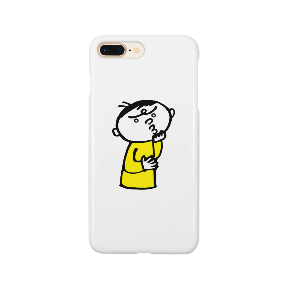 イラスト部の悩む男性 Smartphone Case