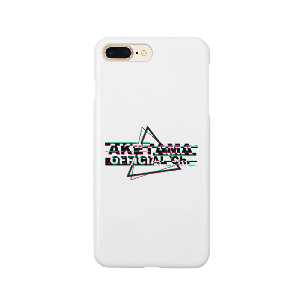 AKETAMA OFFICIAL GOODSのあけたま_グリッチ(黒) Smartphone Case