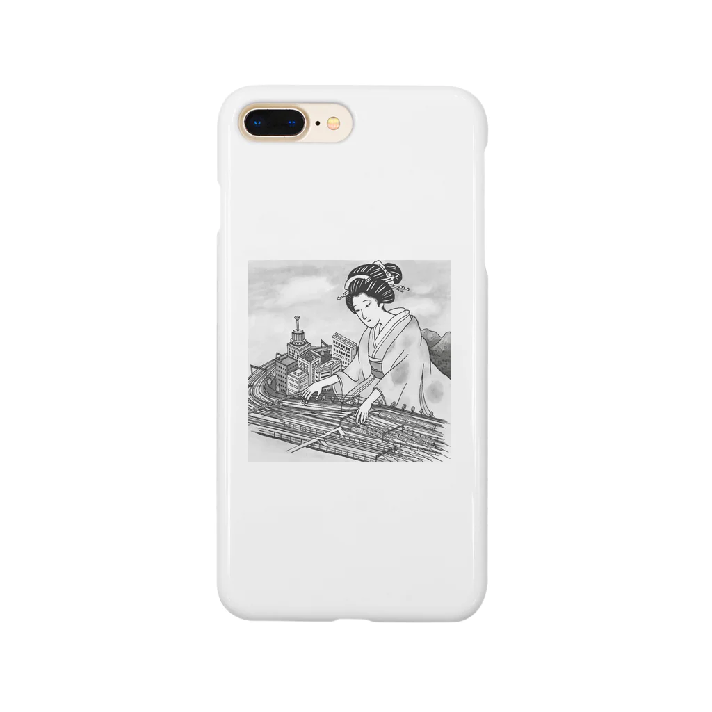 浮世絵はんの線路でお琴 Smartphone Case