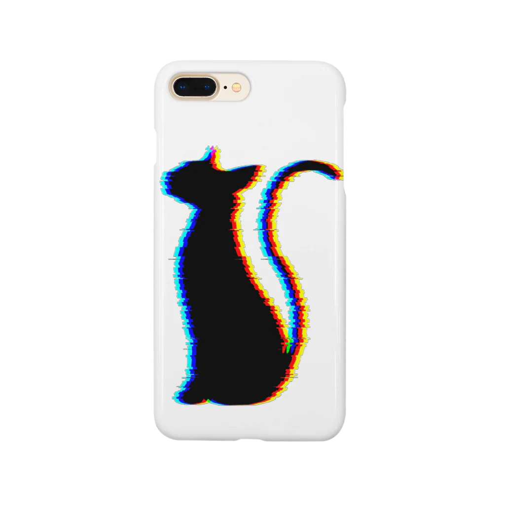 MizuriのGlitch Cat (猫グッズパーカーetc) スマホケース