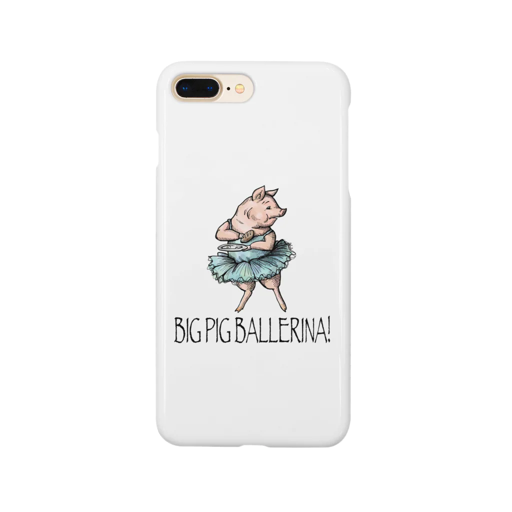 atelier✳︎miraのBig Pig Ballerina  スマホケース