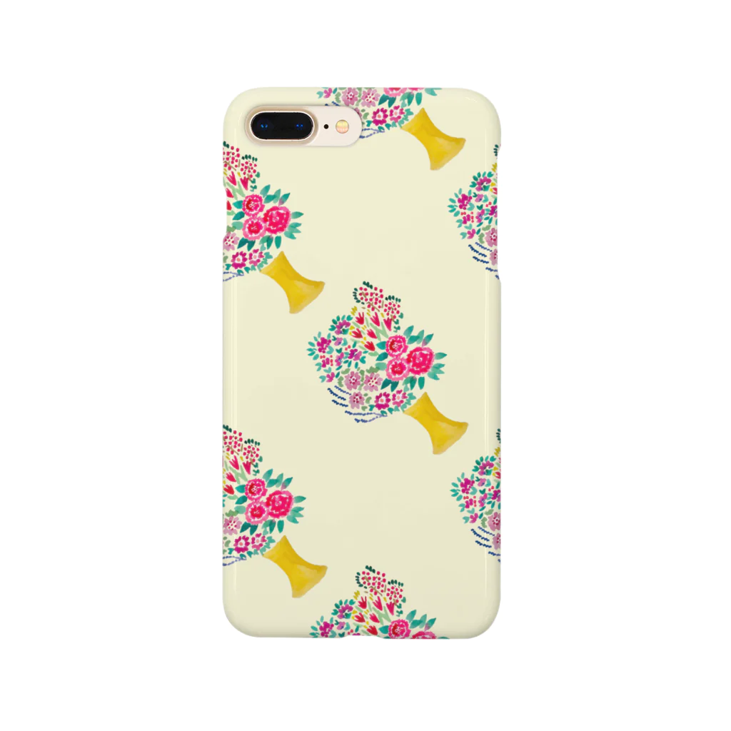 魚座さんの魚座さんの生花教室〜ピンクピクニックver〜 Smartphone Case