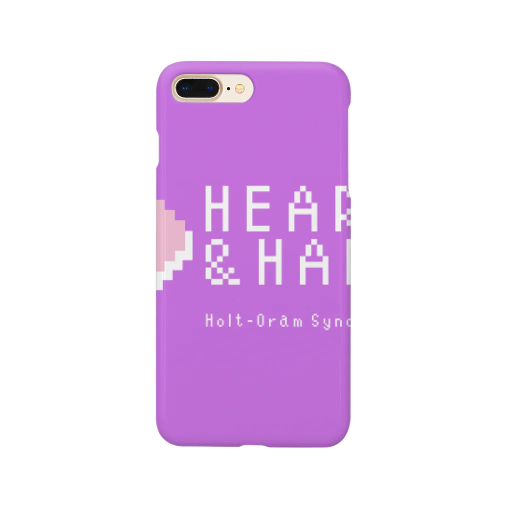 ハート&ハンドのHeart & Hand のパープルオリジナルアイテム Smartphone Case