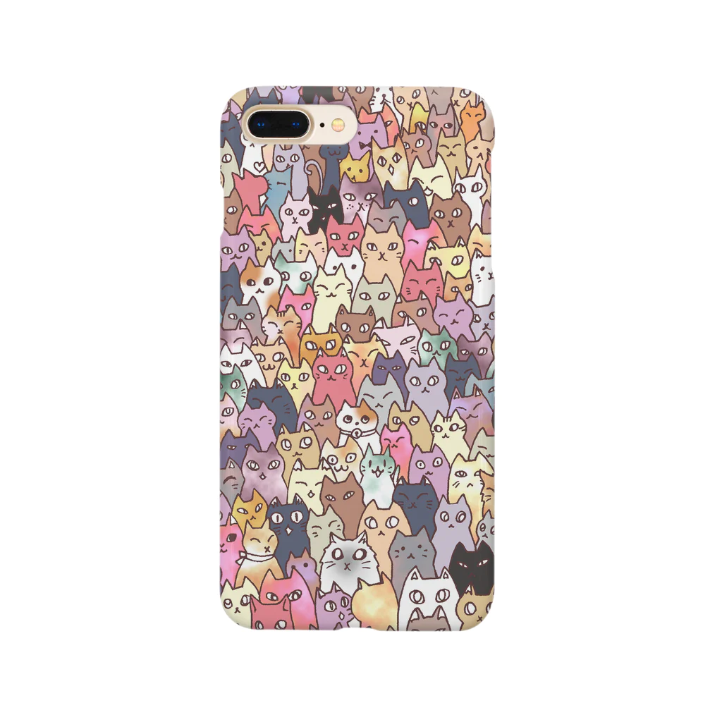 maro's POKER FACEのにゃんこ大集合 Smartphone Case