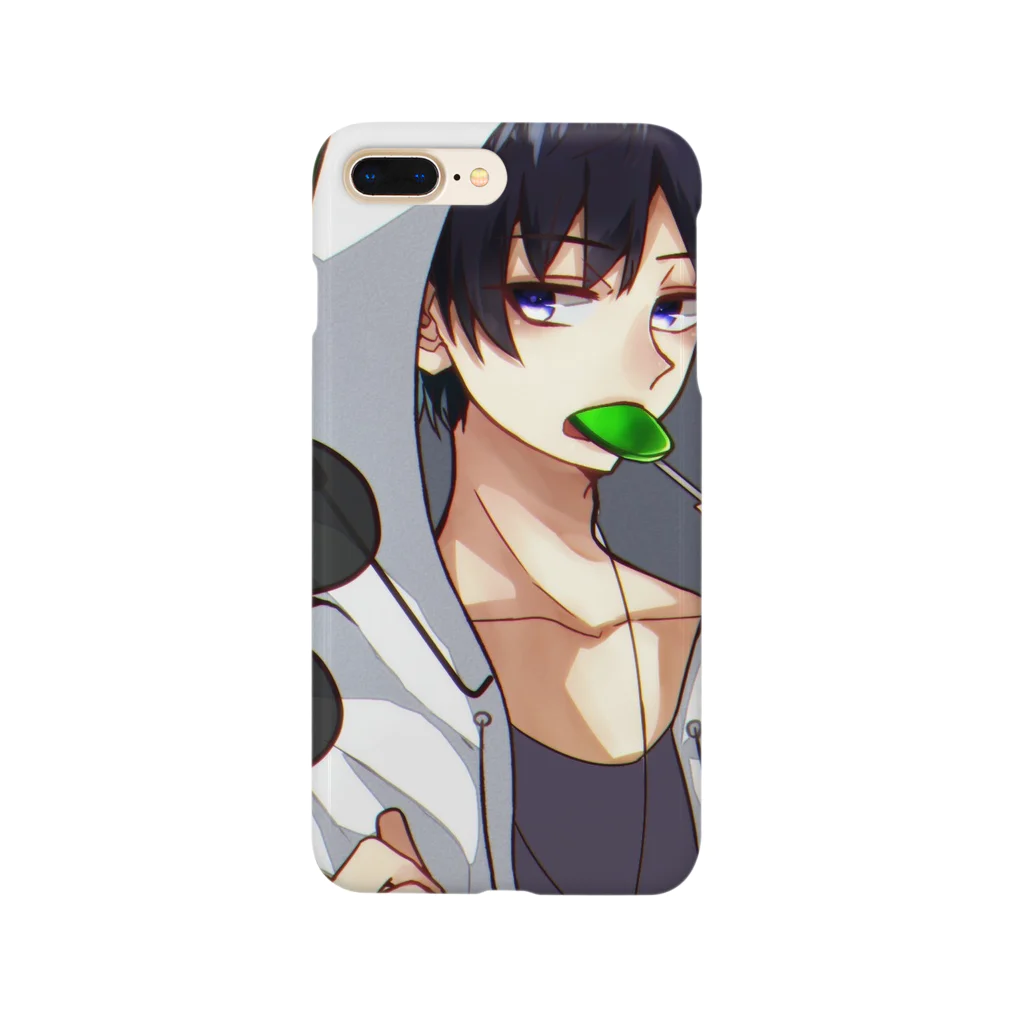 黒鳥(くろとり)のパーカー男子くん Smartphone Case