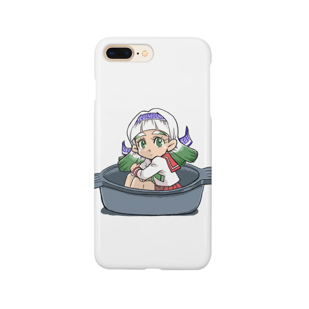 うめぼし商店の青ネギ子【鍋】 Smartphone Case