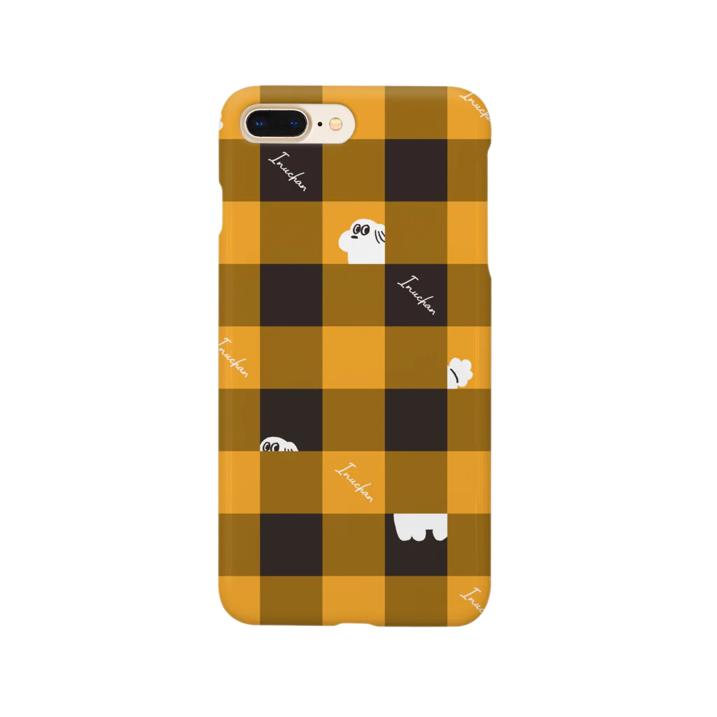 Buonoのチェック柄な犬ちゃん Smartphone Case