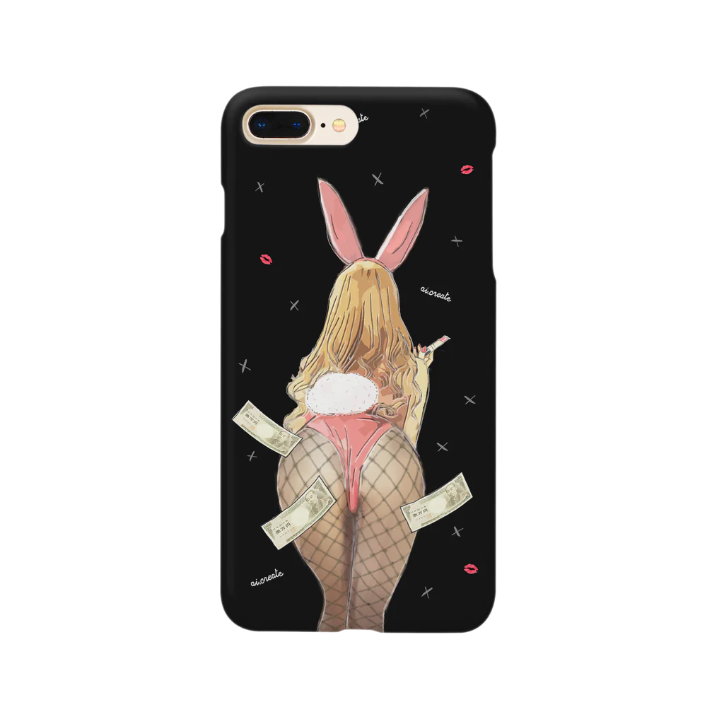 似顔絵婚姻届/スマホDIY婚姻届~ai.create~のバニーガールちゃん♡Make money Smartphone Case