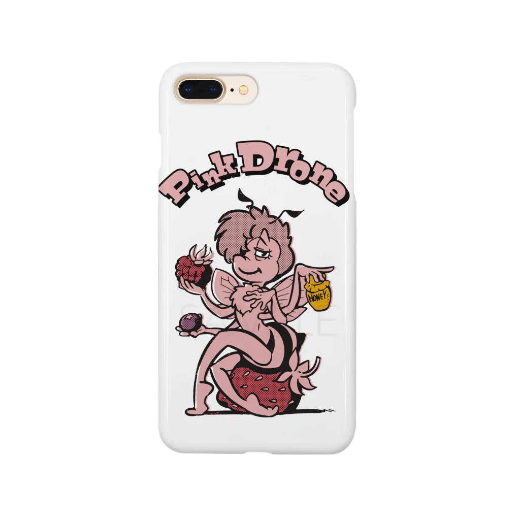 tama.llustrationのPink Drone Smartphone Case