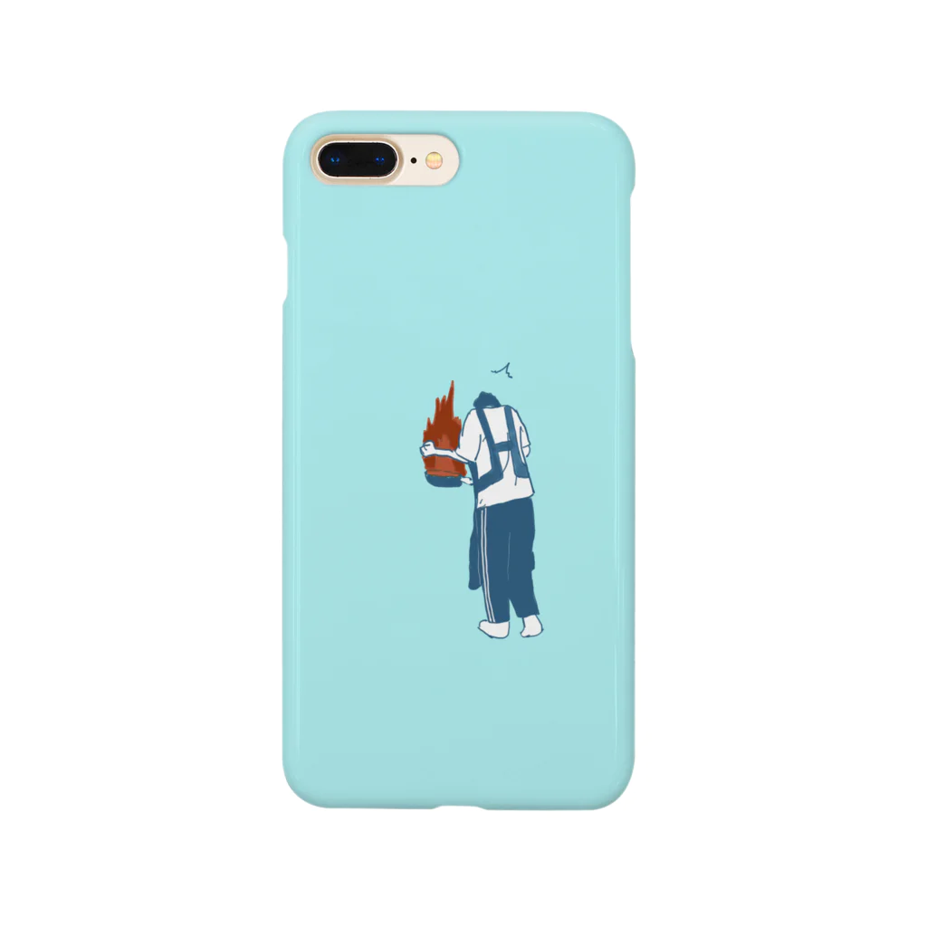 ちきゅうの図鑑の普通くん【家事中の火事ver.】 Smartphone Case