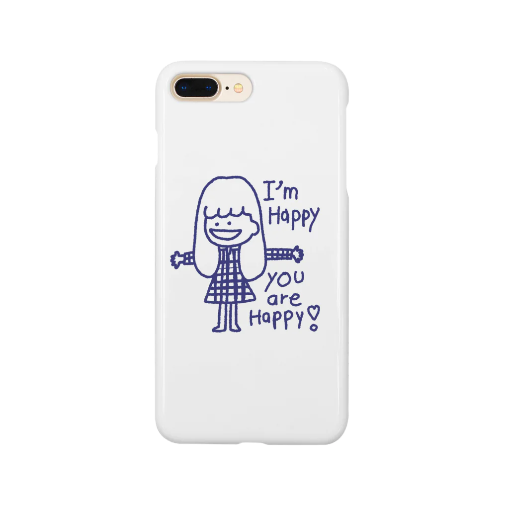 YUCASSO STOREのHAPPY GIRL スマホケース